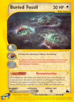 Pokémon-Karte Buried Fossil 047/144