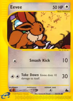 Pokémon-Karte Eevee 054/144
