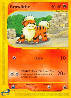 Pokémon-Karte Growlithe 062/144