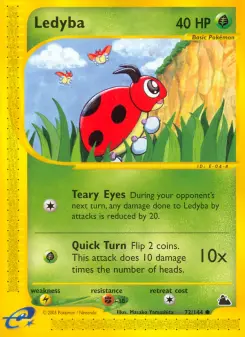 Pokémon-Karte Ledyba 072/144