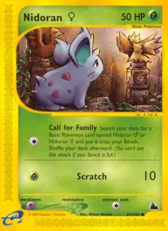 Pokémon-Karte Nidoran♀ 081/144