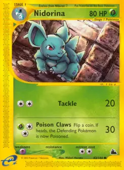 Pokémon-Karte Nidorina 083/144