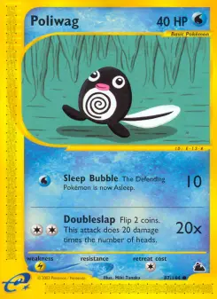 Pokémon-Karte Poliwag 087/144