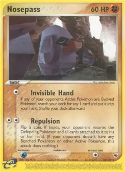 Pokémon-Karte Nosepass 018/109
