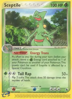 Pokémon-Karte Sceptile 020/109