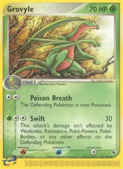 Pokémon-Karte Grovyle 031/109