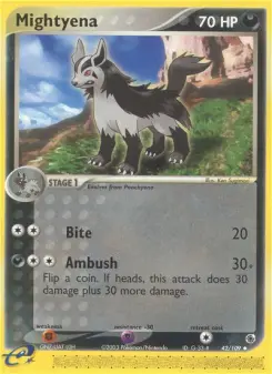 Pokémon-Karte Mightyena 042/109