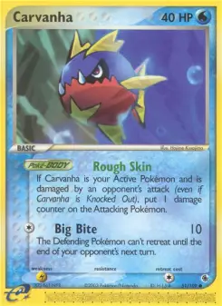 Pokémon-Karte Carvanha 051/109