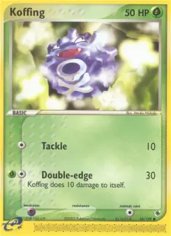 Pokémon-Karte Koffing 054/109