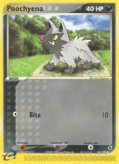 Pokémon-Karte Poochyena 063/109