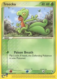 Pokémon-Karte Treecko 075/109