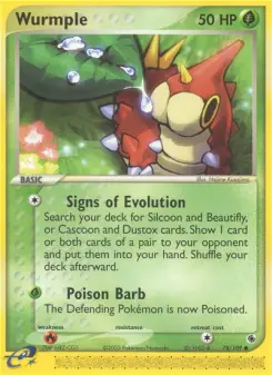 Pokémon-Karte Wurmple 078/109