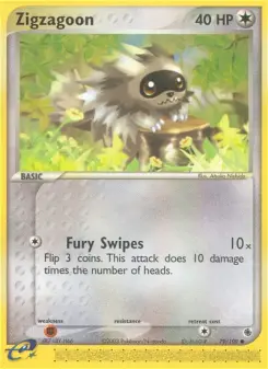 Pokémon-Karte Zigzagoon 079/109