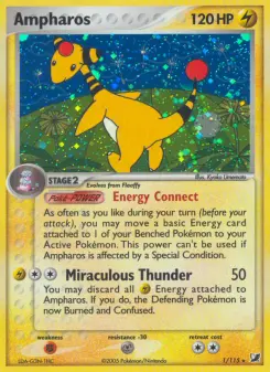 Pokémon-Karte Ampharos 001/115