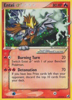 Pokémon-Karte Entei ☆ 113/115