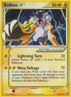 Pokémon-Karte Raikou ☆ 114/115