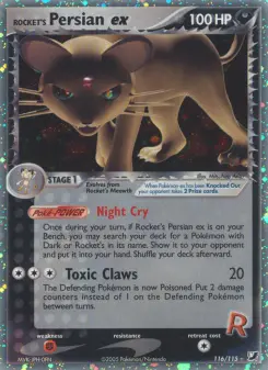 Pokémon-Karte Rockets Snobilikat ex 116/115