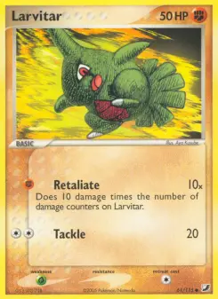 Pokémon-Karte Larvitar 061/115