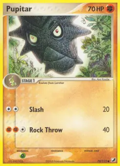 Pokémon-Karte Pupitar 070/115