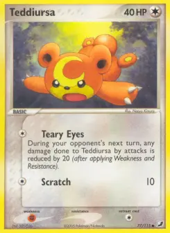 Pokémon-Karte Teddiursa 077/115