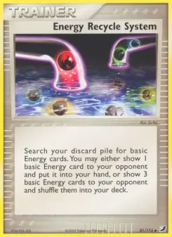 Pokémon-Karte Energie Wiederverwertung 081/115