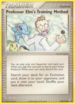 Pokémon-Karte Professor Linds Trainingsmethoden 089/115