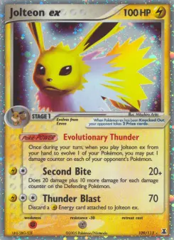 Pokémon-Karte Jolteon ex 109/113