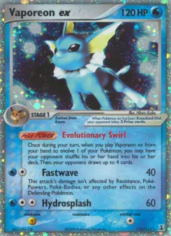 Pokémon-Karte Vaporeon ex 110/113