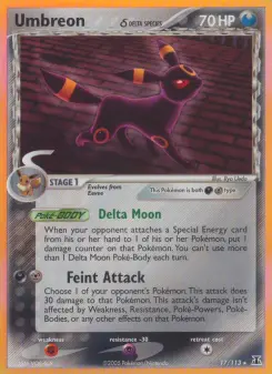 Pokémon-Karte Umbreon δ 017/113