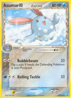 Pokémon-Karte Azumarill δ 019/113