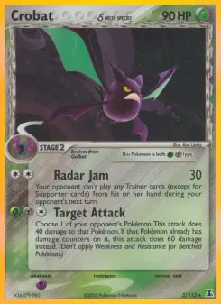 Pokémon-Karte Crobat δ 002/113