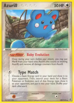Pokémon-Karte Azurill 020/113