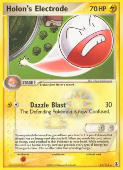 Pokémon-Karte Holon's Electrode 021/113
