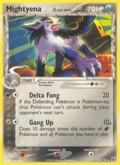Pokémon-Karte Mightyena δ 024/113