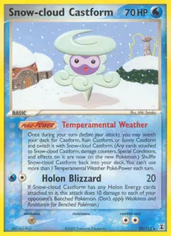 Pokémon-Karte Snow-cloud Castform 029/113