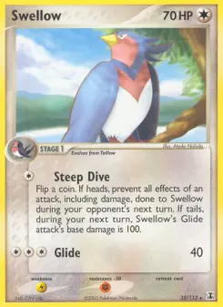 Pokémon-Karte Swellow 032/113
