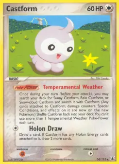 Pokémon-Karte Castform 034/113