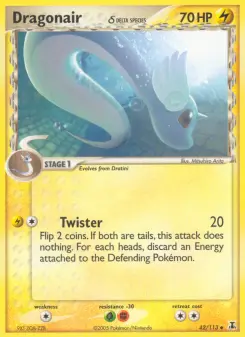Pokémon-Karte Dragonair δ 042/113