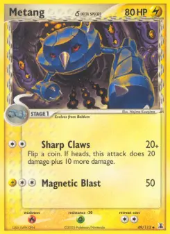 Pokémon-Karte Metang δ 049/113
