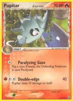 Pokémon-Karte Pupitar δ 051/113