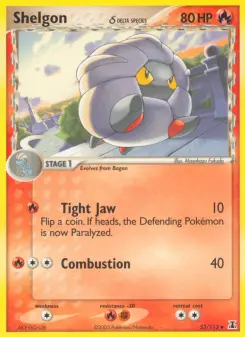 Pokémon-Karte Shelgon δ 053/113