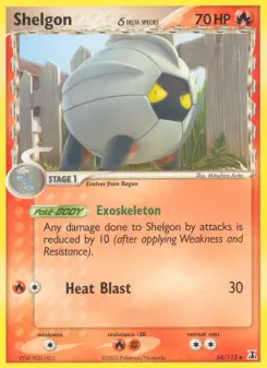 Pokémon-Karte Shelgon δ 054/113