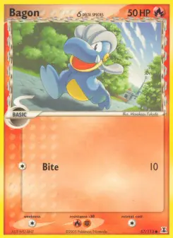 Pokémon-Karte Bagon δ 057/113