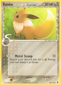 Pokémon-Karte Eevee δ 068/113