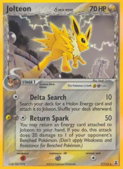 Pokémon-Karte Jolteon δ 007/113