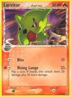 Pokémon-Karte Larvitar δ 073/113