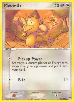 Pokémon-Karte Meowth 077/113