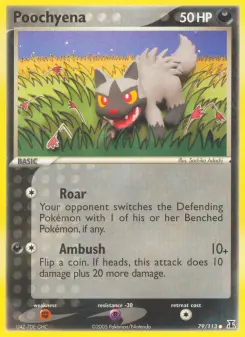 Pokémon-Karte Poochyena 079/113