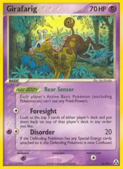 Pokémon-Karte Girafarig 016/092