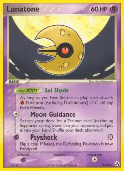 Pokémon-Karte Lunastein 020/092